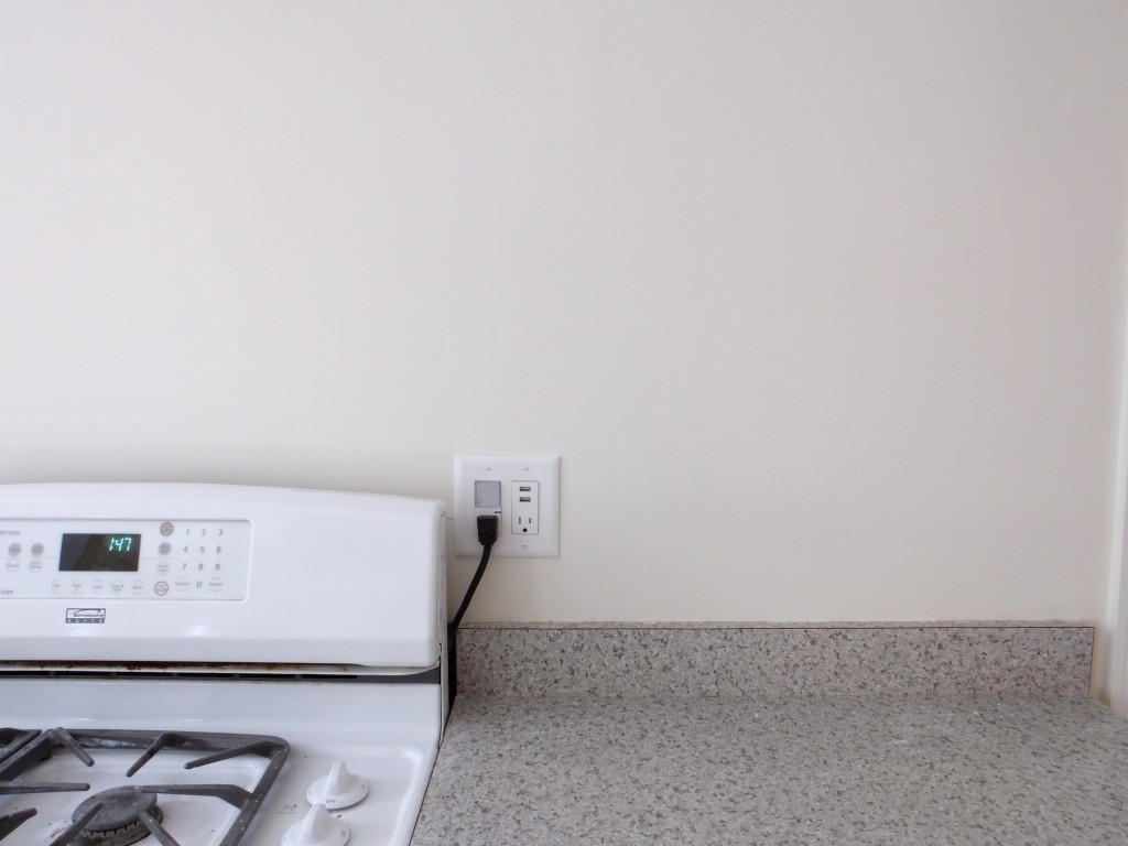 Built in USB outlets in kitchen