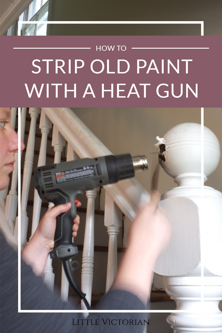 stripping paint with a heat gun