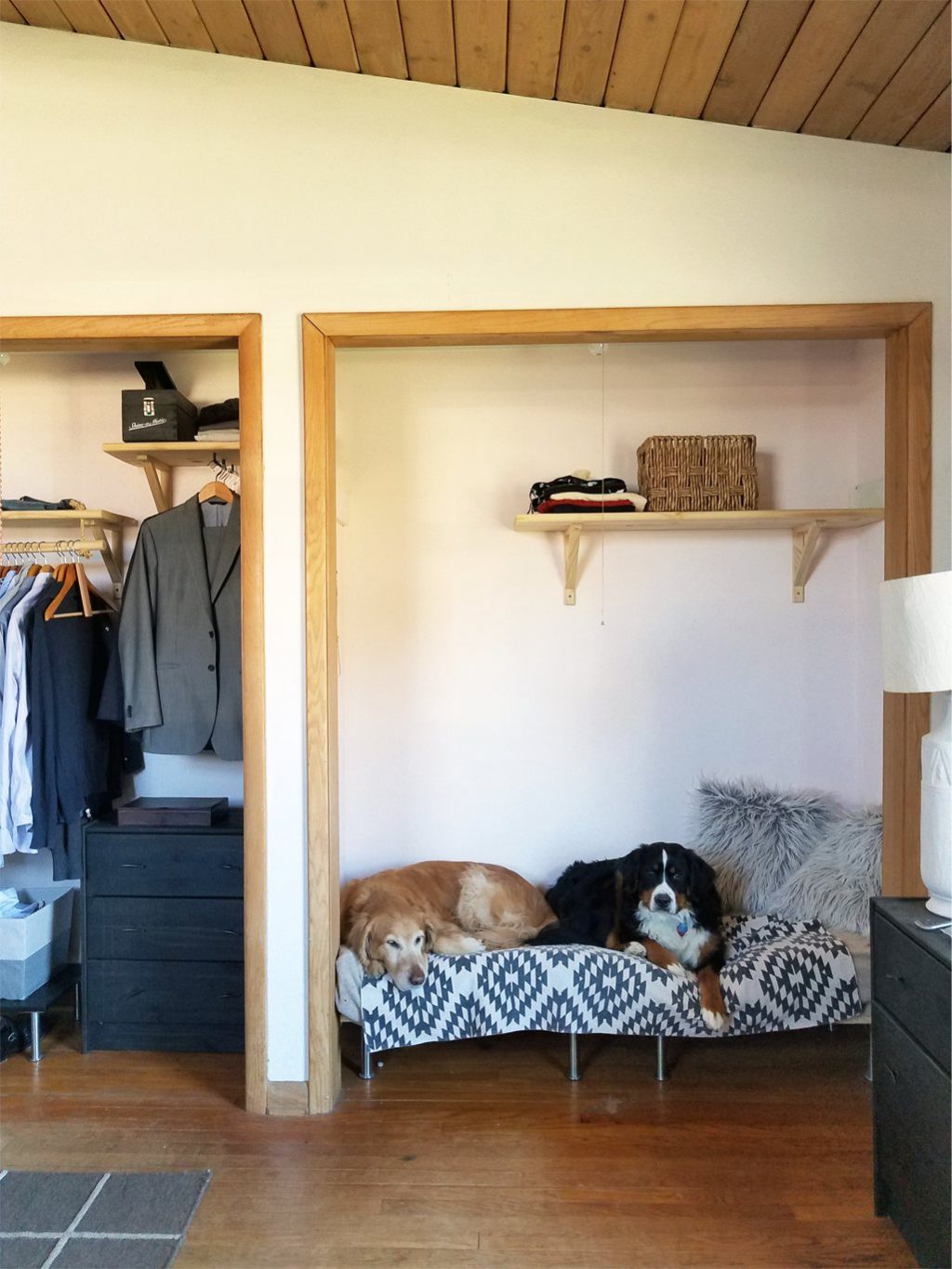 Diy raised dog bed wood sale