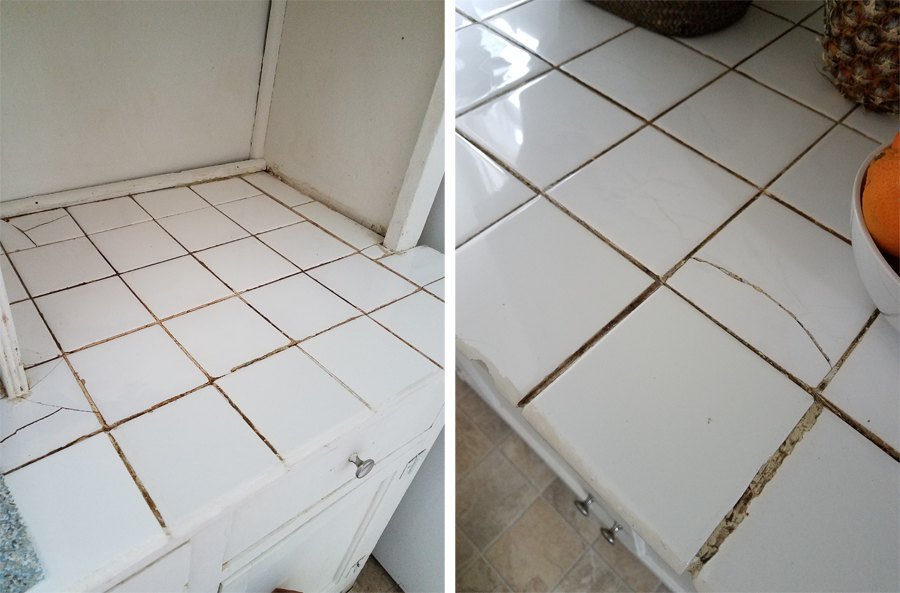 How to cover tile countertops